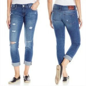DL1961 Riley Boyfriend  Scarlet Jeans Size 25